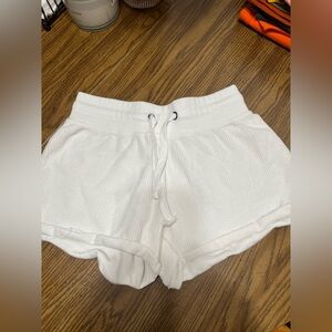 Women's White Casual Shorts